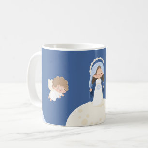 Kawaii Immaculate Conception of Mary Coffee Mug