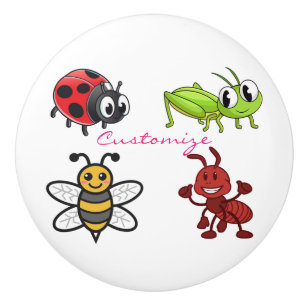 Kawaii Insects Thunder_Cove Ceramic Knob