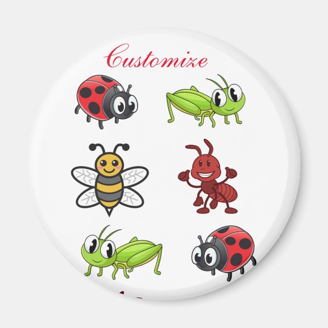 Kawaii Insects Thunder_Cove Magnet (Front)