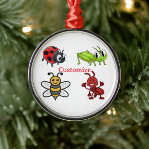 Kawaii Insects Thunder_Cove Metal Tree Decoration