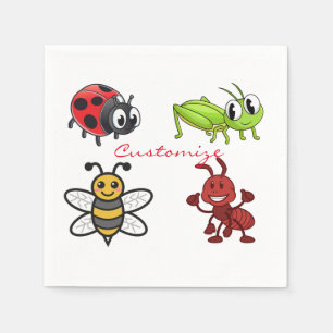 Kawaii Insects Thunder_Cove Napkin
