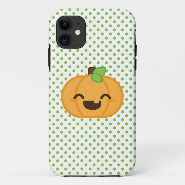 Kawaii Jack O Lanern Pumpkin iPhone Case (Back)