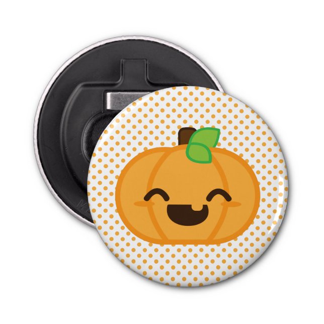 Kawaii Jack O Lantern Pumpkin Bottle Opener (Front)