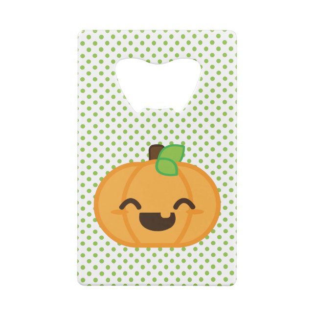 Kawaii Jack O Lantern Pumpkin Bottle Opener (Back)
