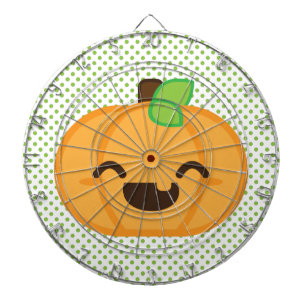 Kawaii Jack O Lantern Pumpkin Dart Board