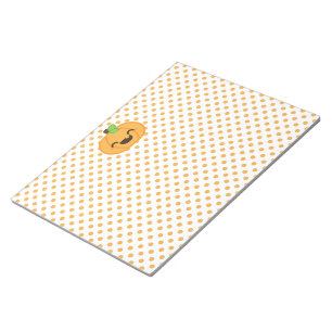 Kawaii Jack O Lantern Pumpkin Notepad