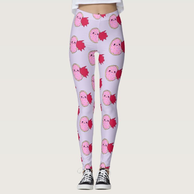 Kawaii Jam Donut Eat Me Leggings (Front)