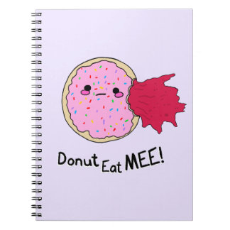 Kawaii Jam Doughnut Eat Me Notebook