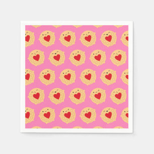 Kawaii Jammie Dodger Biscuits Napkin