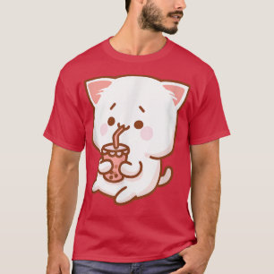 Kawaii Japan Otaku Boba Tea Bubble Tea Neko Cute K T-Shirt