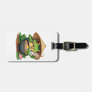 Kawaii Japanese Aesthetic Frog Noodles Luggage Tag
