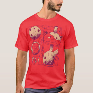 Kawaii Japanese Boba Tea Guinea Pig Donut Cookie G T-Shirt