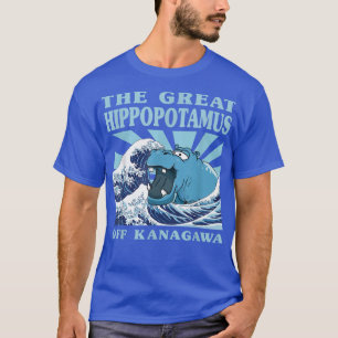 Kawaii Japanese Great Wave Great Hippo Cute Japan T-Shirt