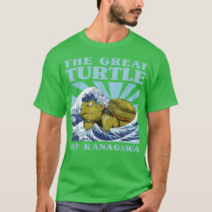 Kawaii Japanese Great Wave Great Turtle Cute Japan T-Shirt