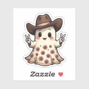 Kawaii Japanese Pastel Cowboy Ghost Halloween 