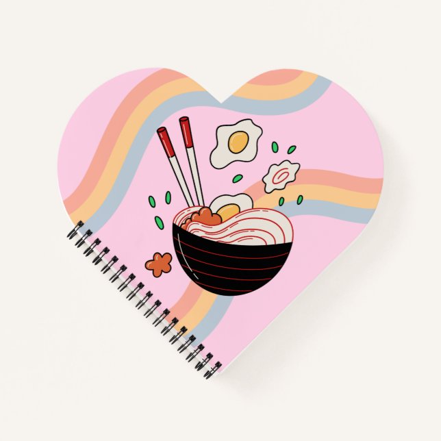 Kawaii Japanese Ramen Apron Notebook (Front)