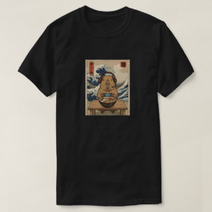 kawaii Japanese ramen Capybara retro gaming T-Shirt