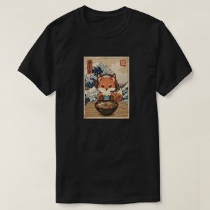 kawaii Japanese ramen Japanese fox retro gaming T-Shirt
