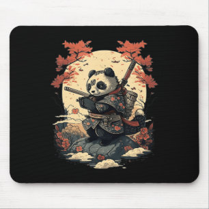Kawaii Japanese Style Samurai Anime Panda Mouse Mat