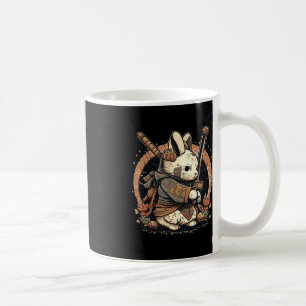 Kawaii Japanese Style Samurai Bunny Anime Coffee Mug