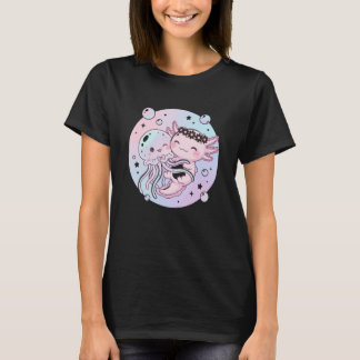 Kawaii Jellyfish Axolotl Sea Animal T-Shirt