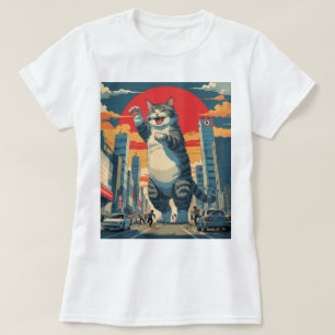 Kawaii Kaiju Cat – Cute Anime Monster in Japan T-Shirt