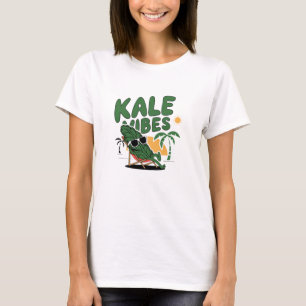 Kawaii Kale Art for All T-Shirt