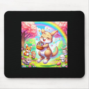 Kawaii Kangaroo Easter Adorable Easter Kangaroo Mouse Mat
