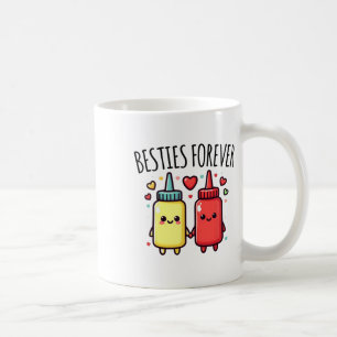 Kawaii Ketchup And Mustard Funny Bff Matching Best Coffee Mug
