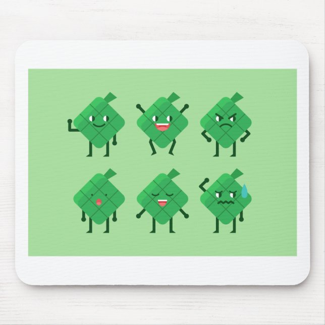 kawaii Ketupat Mouse Mat (Front)