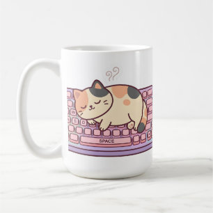 Kawaii Keyboard Gamer Cat Mug