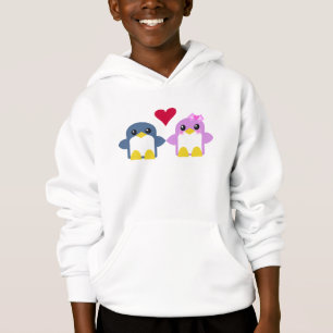 kawaii kids penguins love sweety tweety hoodie