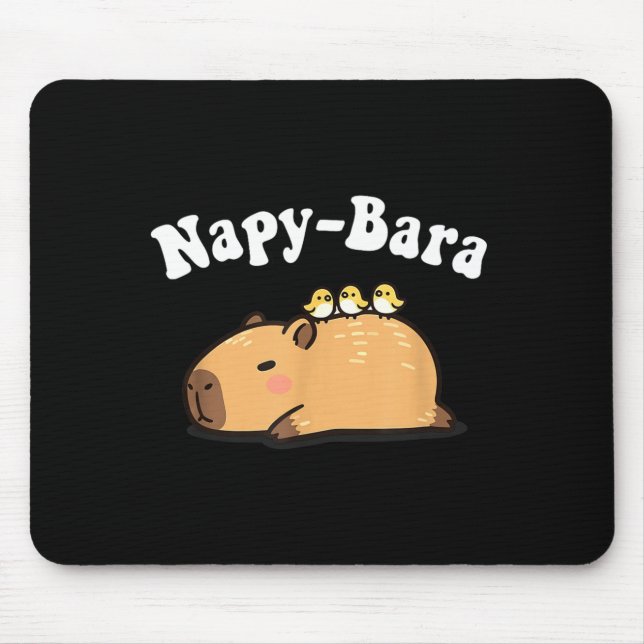 Kawaii Kids Sleep Napy Bara Boys Girls Capybara Pa Mouse Mat (Front)