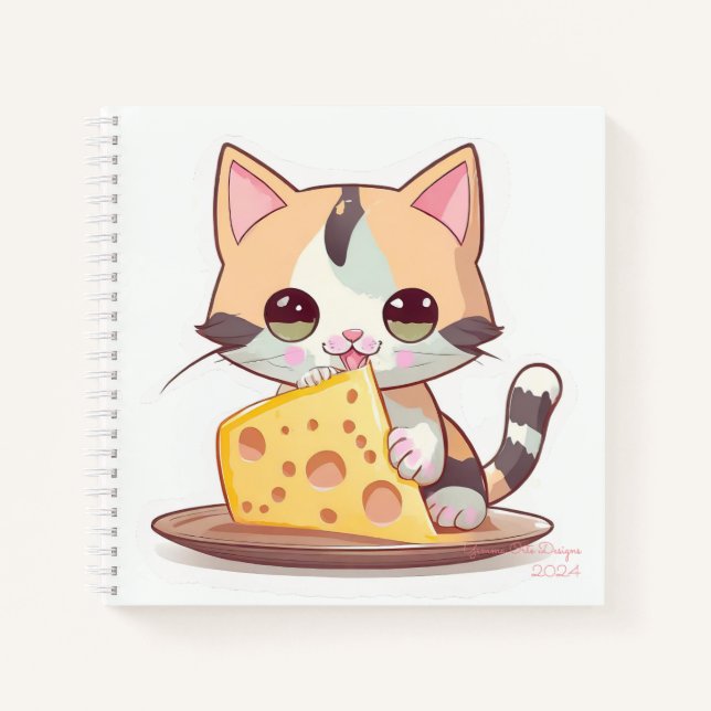 kawaii kitten cat bullet journal notebook (Front)