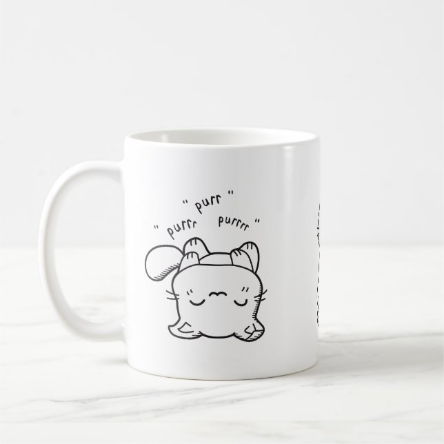 Kawaii kitten coffee mug (Left)
