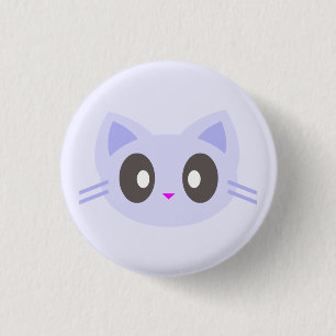 kawaii kitty 3 cm round badge