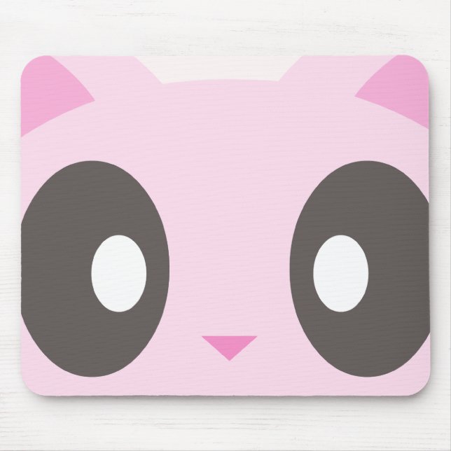 kawaii kitty closeup mouse mat (Front)
