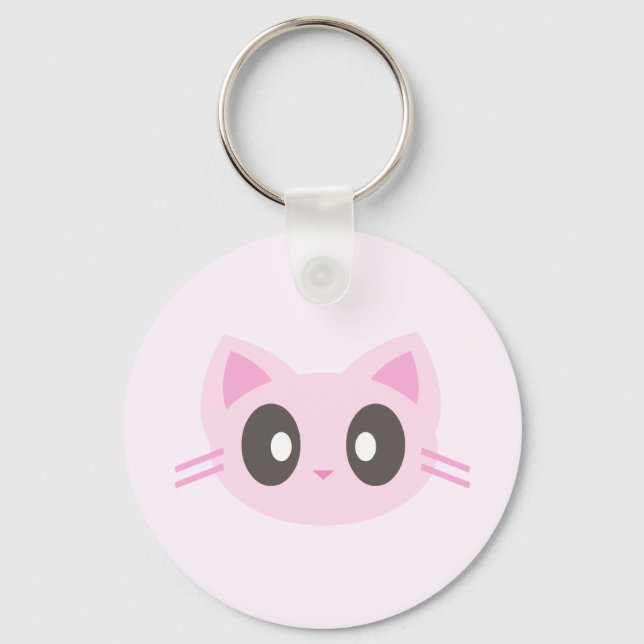 kawaii kitty key ring (Front)