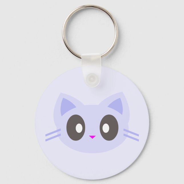 kawaii kitty key ring (Front)