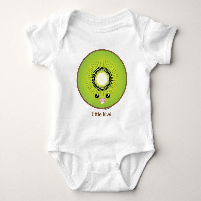 Kawaii Kiwi Baby Bodysuit (Front)