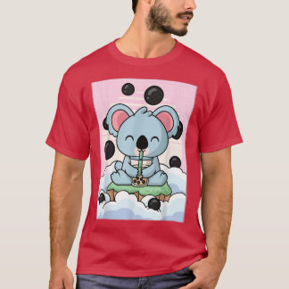 Kawaii Koala Bear Bubble Boba Milk Tea Japanese Ae T-Shirt
