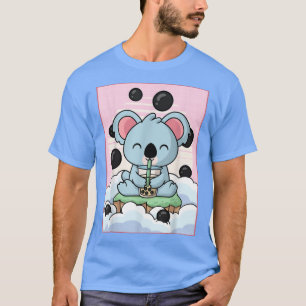 Kawaii Koala Bear Bubble Boba Milk Tea Japanese Ae T-Shirt