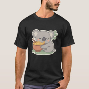 Kawaii Koala Hugging Ramen Bowl – Cute Aussie  T-Shirt