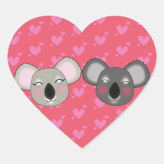 Kawaii koalas in love sticker