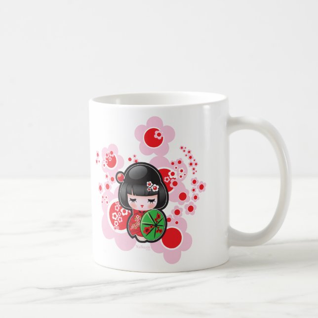 Kawaii Kokeshi Doll Coffee Mug (Right)