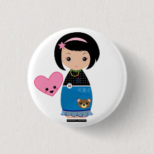 Kawaii Kokeshi Pin
