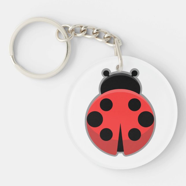 Kawaii Ladybug Key Ring (Front)