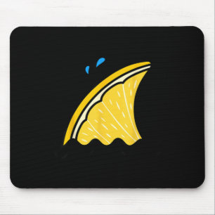 Kawaii Lemon Lime Shark Fin Funny Family Summer Mouse Mat