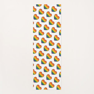 Kawaii LGBTQ+ Pride Heart Yoga Mat