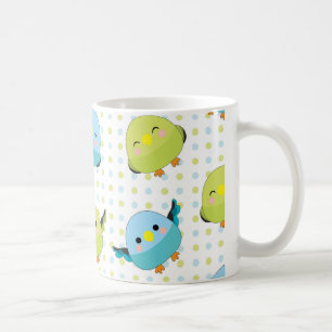 Kawaii Lineolated Parakeet Mug